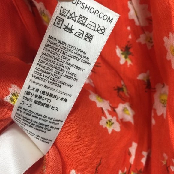 Topshop Daisy Print Playsuit Romper - Picture 5 of 8